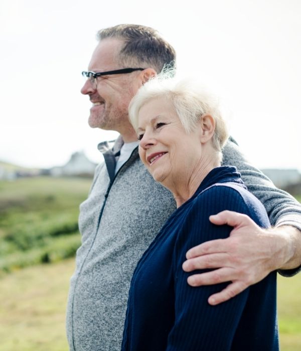 Older couple enjoying time outdoors together