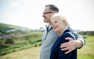 Older couple enjoying time outdoors together