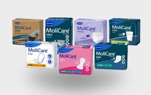 MoliCare incontinence products from different product ranges