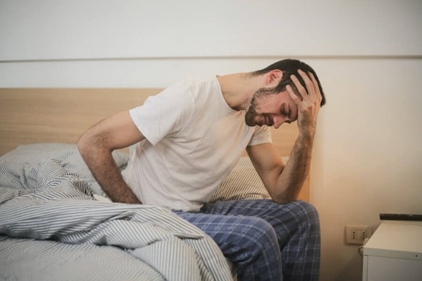 man suffering from irritable bowel syndrome
